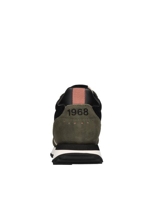 Sneakers in pelle tessuto ed ecopelle SUN68 | Z45109MILITARE SCURO